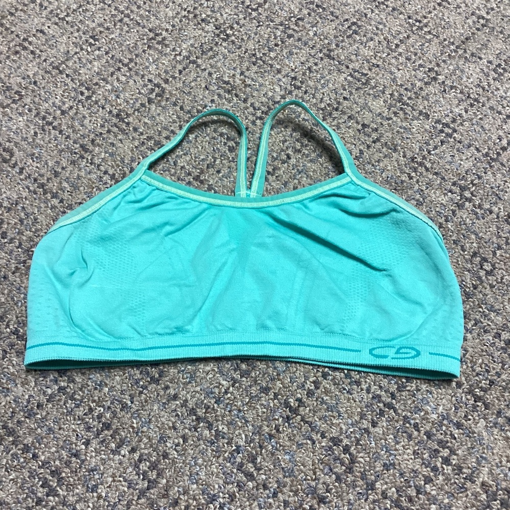 $5 Bundled * Champion Teal Blue Racerback Sports Bra * Size Girls Large